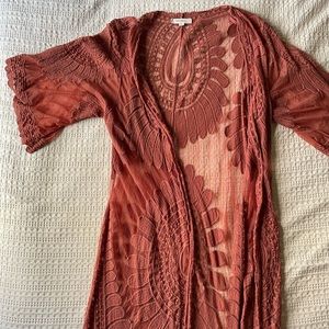 Women’s Short Sleeve, Long Coverup/Cardigan/Kimono
